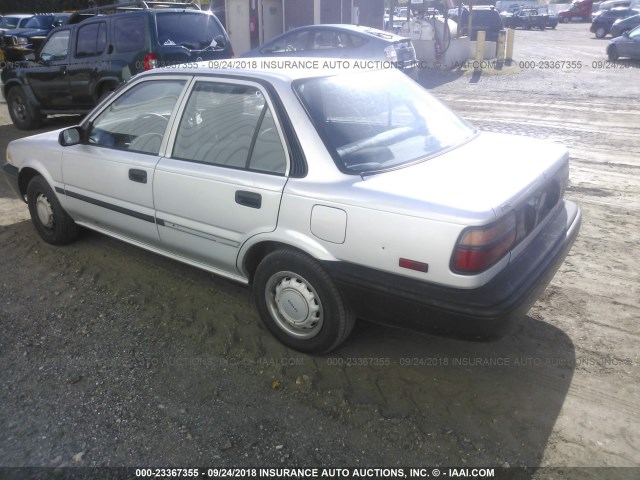 1NXAE92E4KZ047901 - 1989 TOYOTA COROLLA DLX SILVER photo 3