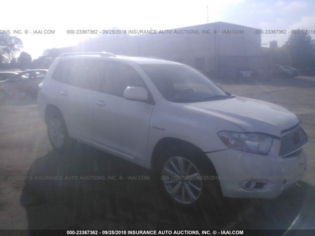 JTEEW44A082010361 - 2008 TOYOTA HIGHLANDER HYBRID LIMITED WHITE photo 1