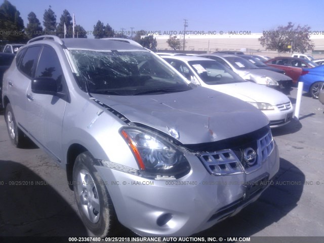 JN8AS5MTXFW652165 - 2015 NISSAN ROGUE SELECT S SILVER photo 1