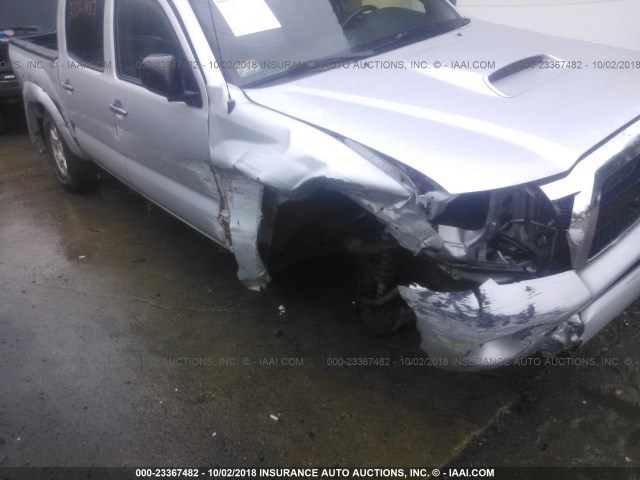 3TMLU4EN6BM057686 - 2011 TOYOTA TACOMA DOUBLE CAB 银色 照片 6