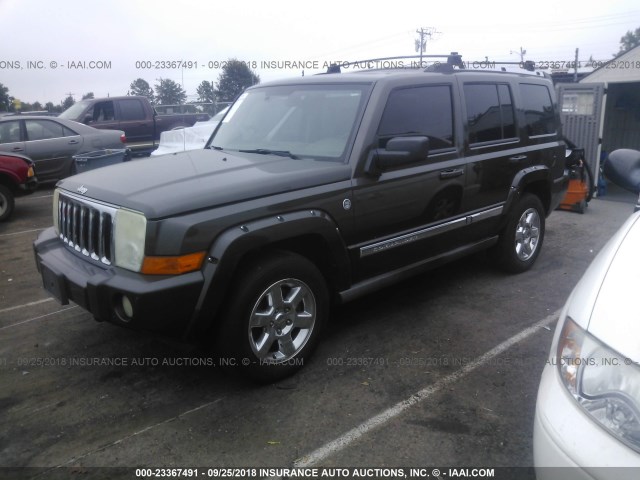 1J8HG58276C348721 - 2006 JEEP COMMANDER LIMITED GREEN photo 2