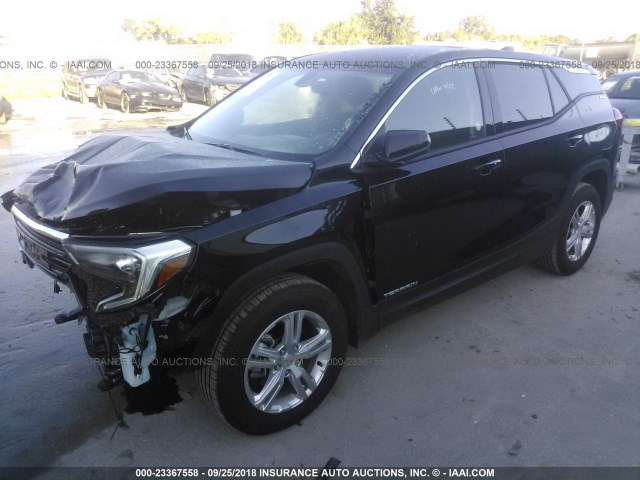 3GKALMEV0JL285962 - 2018 GMC TERRAIN SLE BLACK photo 2