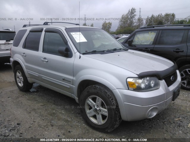 1FMCU96H26KA08449 - 2006 FORD ESCAPE HEV SILVER photo 1