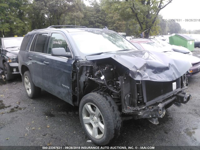 1GNSKBKC5JR235682 - 2018 CHEVROLET TAHOE K1500 LT Dark Blue photo 1