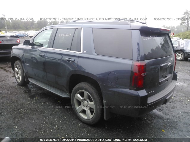 1GNSKBKC5JR235682 - 2018 CHEVROLET TAHOE K1500 LT Dark Blue photo 3