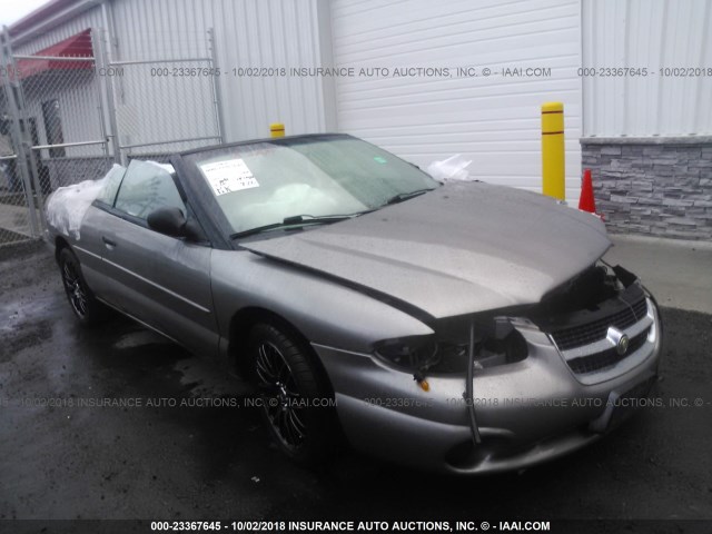 3C3EL45H4WT289256 - 1998 CHRYSLER SEBRING JX GRAY photo 1