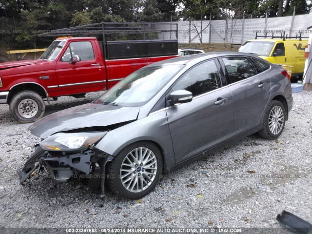 1FADP3J22EL193634 - 2014 FORD FOCUS TITANIUM GRAY photo 2