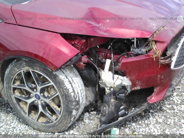 1FADP3M26HL298063 - 2017 FORD FOCUS SEL RED photo 6