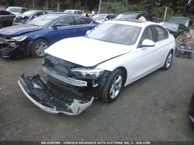 WBA3B5G50FNS12234 - 2015 BMW 328 XI SULEV WHITE photo 2