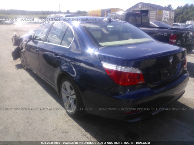 WBANV13599C155322 - 2009 BMW 528 XI BLUE photo 3