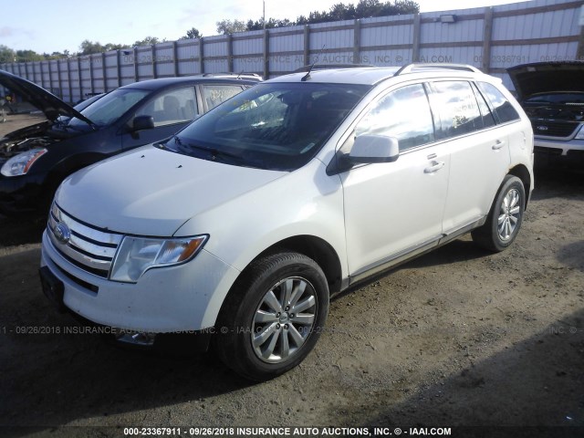 2FMDK3JC9ABA86295 - 2010 FORD EDGE SEL WHITE photo 2