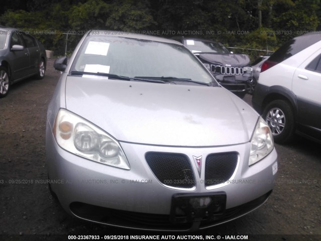 1G2ZF58B874162569 - 2007 PONTIAC G6 VALUE LEADER/BASE SILVER photo 6