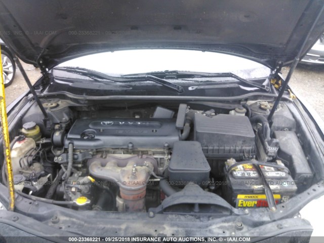 4T4BE46K88R035420 - 2008 TOYOTA CAMRY CE/LE/XLE/SE BLACK photo 10