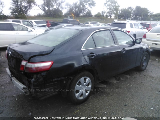 4T4BE46K88R035420 - 2008 TOYOTA CAMRY CE/LE/XLE/SE BLACK photo 4