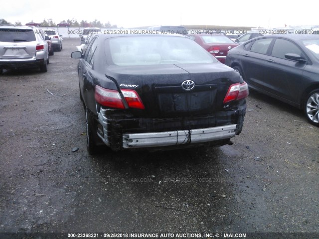 4T4BE46K88R035420 - 2008 TOYOTA CAMRY CE/LE/XLE/SE BLACK photo 6