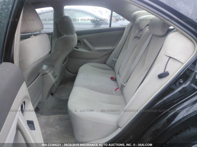 4T4BE46K88R035420 - 2008 TOYOTA CAMRY CE/LE/XLE/SE BLACK photo 8