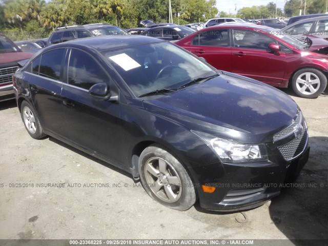 1G1PD5SB6D7317656 - 2013 CHEVROLET CRUZE LT BLACK photo 1