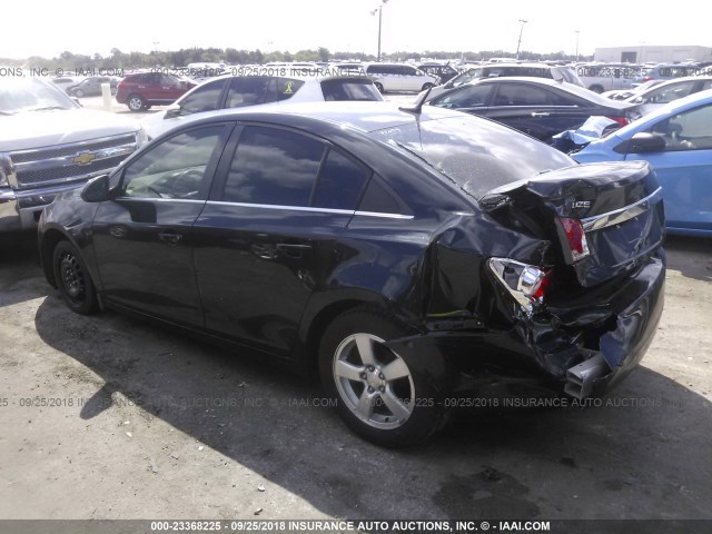 1G1PD5SB6D7317656 - 2013 CHEVROLET CRUZE LT BLACK photo 3