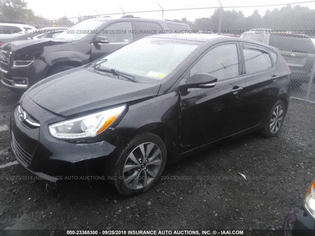 KMHCU5AE7GU244493 - 2016 HYUNDAI ACCENT SPORT BLACK photo 2