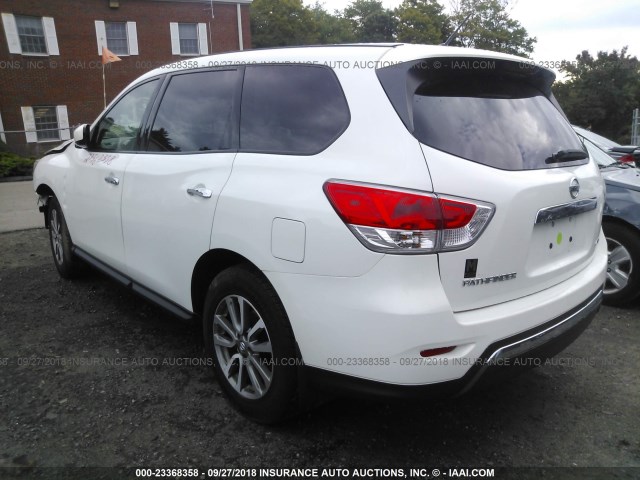 5N1AR2MMXDC649209 - 2013 NISSAN PATHFINDER S/SV/SL/PLATINUM WHITE photo 3