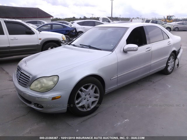 WDBNG70JX3A349747 - 2003 MERCEDES-BENZ S 430 SILVER photo 2