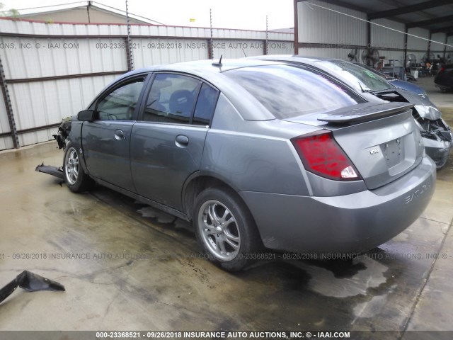 1G8AL55F36Z103613 - 2006 SATURN ION LEVEL 3 GRAY photo 3