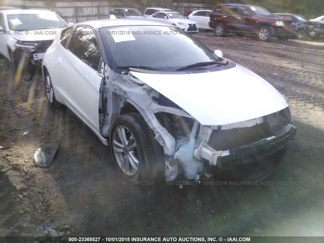 JHMZF1D46BS001877 - 2011 HONDA CR-Z WHITE photo 6