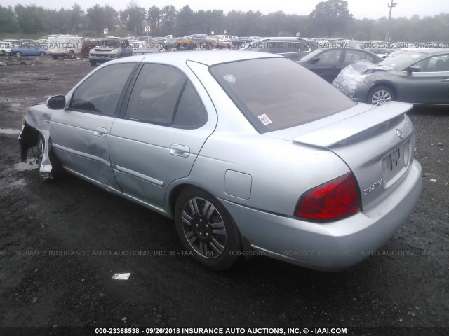 3N1CB51D33L698328 - 2003 NISSAN SENTRA XE/GXE SILVER photo 3