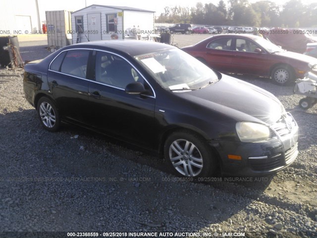 3VWEF71K37M195805 - 2007 VOLKSWAGEN JETTA WOLFSBURG 黑色 照片 1