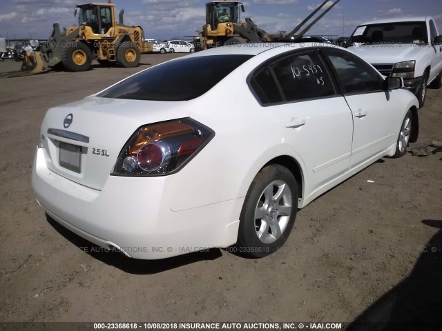 1N4AL21E49N462648 - 2009 NISSAN ALTIMA 2.5/2.5S WHITE photo 4