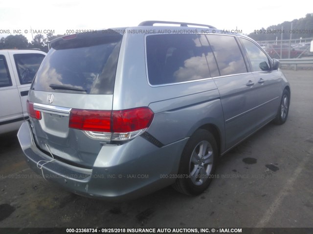 5FNRL3H98AB045242 - 2010 HONDA ODYSSEY TOURING SILVER photo 4