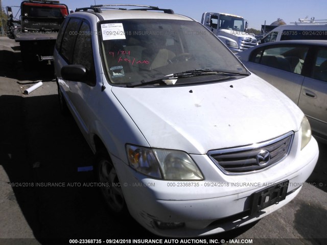 JM3LW28Y610197217 - 2001 MAZDA MPV WAGON WHITE photo 1