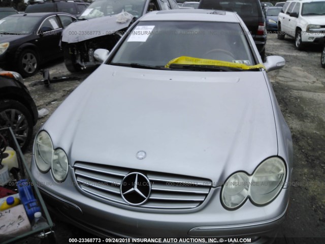 WDBTJ65J35F151285 - 2005 MERCEDES-BENZ CLK 320C SILVER photo 6