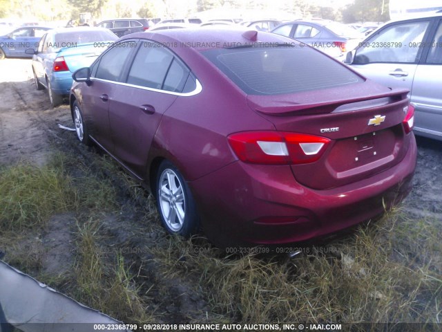 1G1BE5SM8H7255532 - 2017 CHEVROLET CRUZE LT RED photo 3