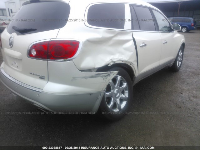 5GAEV23D49J197541 - 2009 BUICK ENCLAVE CXL WHITE photo 6