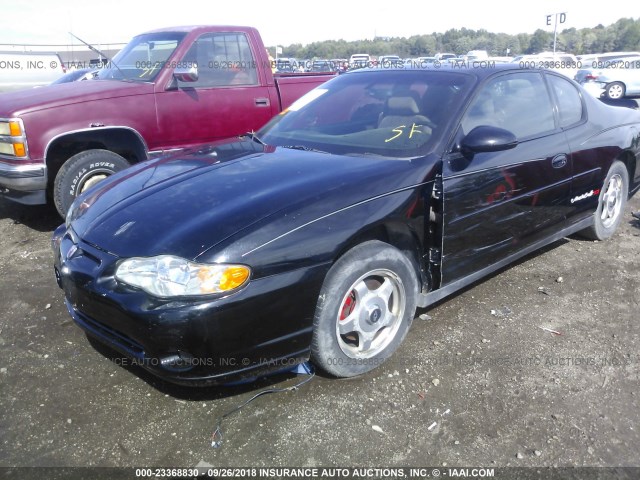 2G1WW12E849201415 - 2004 CHEVROLET MONTE CARLO LS 黑色 照片 2