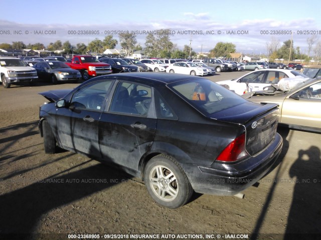 1FAFP34381W303575 - 2001 FORD FOCUS SE/SE SPORT BLACK photo 3