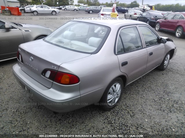 2T1BR12E6YC278433 - 2000 TOYOTA COROLLA VE/CE/LE GOLD photo 4