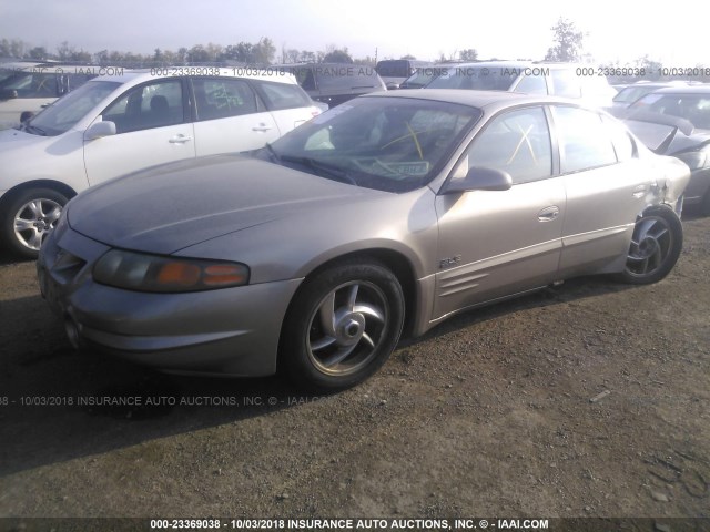 1G2HY54K314231459 - 2001 PONTIAC BONNEVILLE SLE TAN photo 2