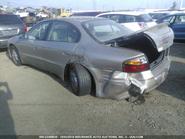 1G2HY54K314231459 - 2001 PONTIAC BONNEVILLE SLE TAN photo 3