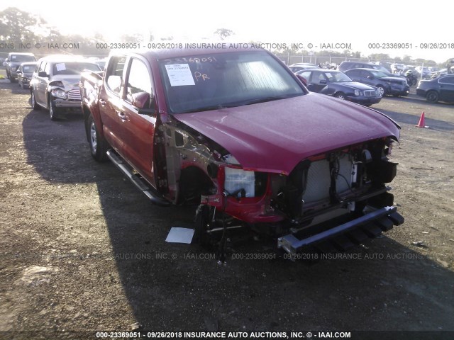 5TFAX5GNXJX113574 - 2018 TOYOTA Tacoma DOUBLE CAB/SR/SR5 RED photo 6