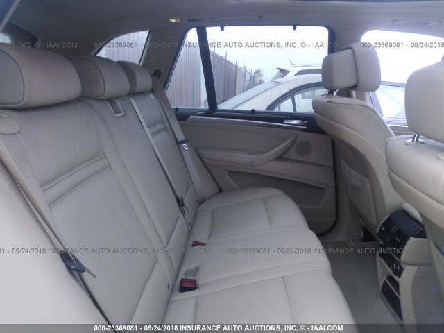 5UXZW0C53CL663724 - 2012 BMW X5 XDRIVE35D WHITE photo 8