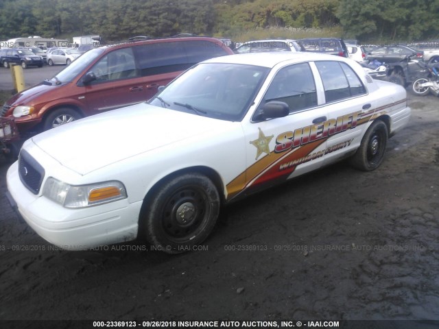 2FAFP71V48X105779 - 2008 FORD CROWN VICTORIA POLICE INTERCEPTOR WHITE photo 2