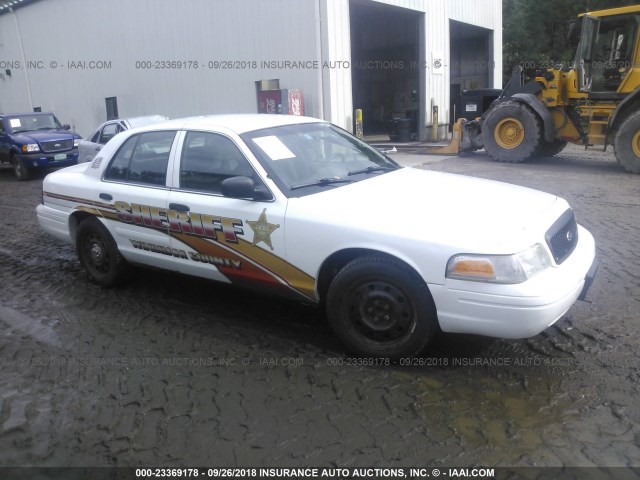 2FAFP71V38X105756 - 2008 FORD CROWN VICTORIA POLICE INTERCEPTOR WHITE photo 1