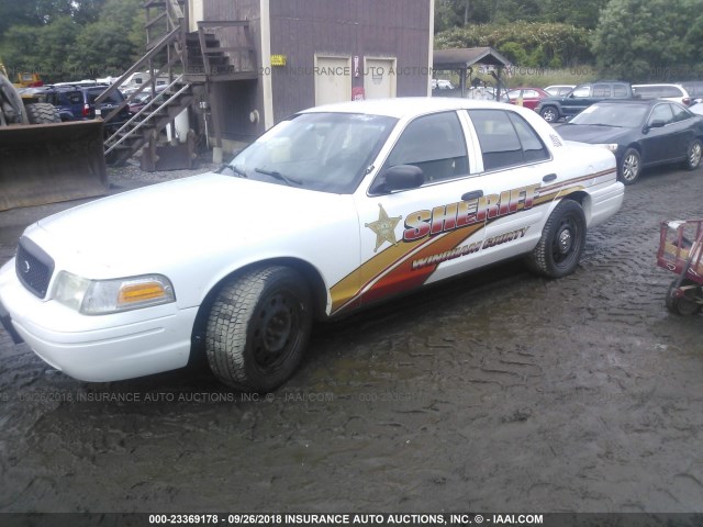 2FAFP71V38X105756 - 2008 FORD CROWN VICTORIA POLICE INTERCEPTOR WHITE photo 2