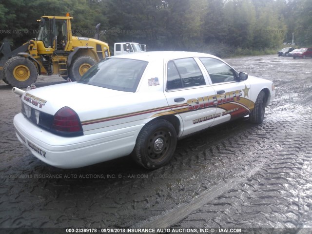 2FAFP71V38X105756 - 2008 FORD CROWN VICTORIA POLICE INTERCEPTOR WHITE photo 4