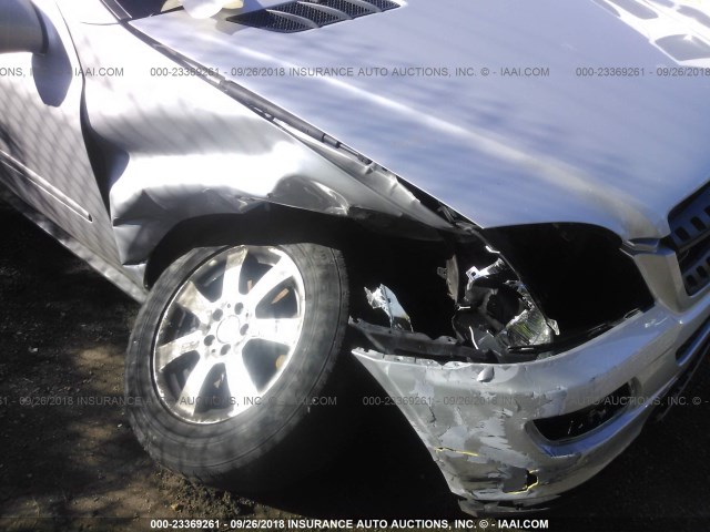 4JGBB86E36A068408 - 2006 MERCEDES-BENZ ML 350 SILVER photo 6