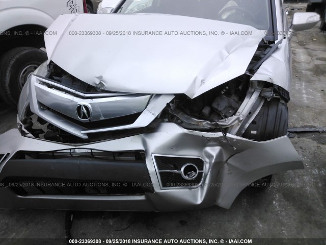 5J8TB2H2XBA007061 - 2011 ACURA RDX GRAY photo 6