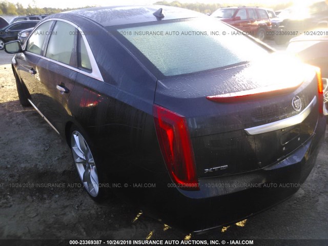 2G61S5S35D9199788 - 2013 CADILLAC XTS PREMIUM COLLECTION Dunkelblau Foto 3