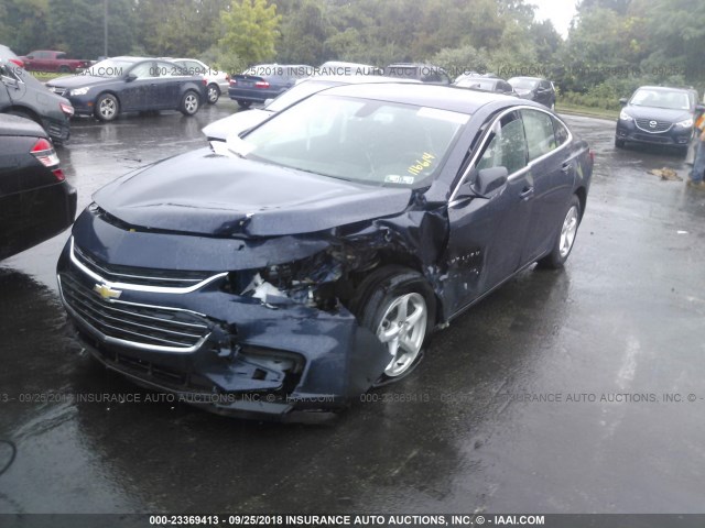 1G1ZB5ST3JF116614 - 2018 CHEVROLET MALIBU LS Mavi foto 2